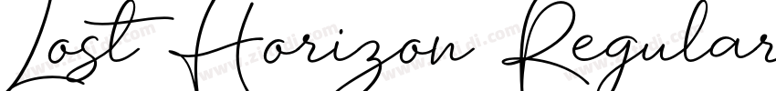 Lost Horizon Regular字体转换